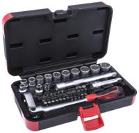 253-166 RS PRO 40-Piece Metric 3/8 in Standard Socket/Bit Set with Ratchet