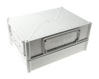 ekpe-180-g-ekpvt Fibox EK Series Grey Polycarbonate Enclosure, IP66, IP67, Flanged, Grey Lid, 380 x 280 x 180mm