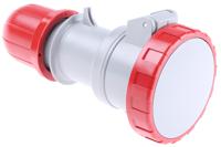 3181647 Scame IP66, IP67 Red Cable Mount 3P + N + E Industrial Power Socket, Rated At 16A, 415 V