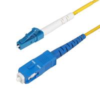 spsmlcsc-os2-15m StarTech.com LC to SC Simplex Single Mode OS2 Fibre Optic Cable, Yellow, 15m