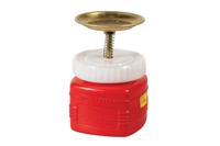 jut14018z0 Justrite Steel Plunger Can, 1L