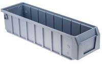 775-5306 RS PRO PP Storage Bin, 90mm x 117mm x 400mm, Blue