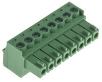 874-5057 RS PRO, 3.5mm Pitch, 8 Way, , Pluggable Terminal Block, Plug, Through Hole, Screw Termination