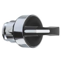 zb4bj8 Schneider Electric Harmony XB4 Series 3 Position Selector Switch Head, 22mm Cutout, Black Handle