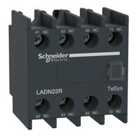ladn22r Auxiliary Contact Block, 4 Contact, 2NO/2NC, Screw Mount, TeSys Deca TeSyS D