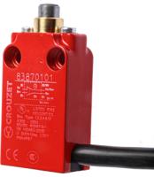83870101 Crouzet Plunger Limit Switch, NO/NC, IP66, IP67, Metal Housing, 240V ac Max, 6A Max