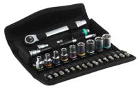 05004018001 Wera 28-Piece Metric 1/4 in Standard Socket/Bit Set with Ratchet, 6 point; Hex Bit; Phillips Bit; Pozidriv Bit; Torx Bit