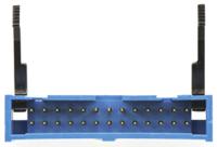 2-1761606-9 TE Connectivity AMP-LATCH Series Straight Through Hole PCB Header, 26 Contact(s), 2.54 mm Pitch, 2 Row, Shrouded