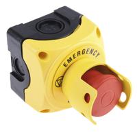 s1py91ps Lovato S1P Series Pull Release Emergency Stop Push Button, Surface Mount, 1NC, IP66, IP67, IP69K