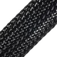 06240005010 SES Sterling Expandable Braided PET Black Cable Sleeve, 8mm Diameter, 100m Length
