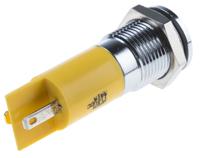 833-2891 RS PRO Yellow Panel Mount Indicator, 110V dc, 14mm Mounting Hole Size, IP67