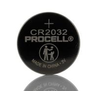 pc2032 Duracell Procell CR2032 Button Batteries, 3V, 20mm Diameter, 5 Pack