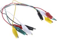 bu-00286 Mueller Electric Test Leads, 7A, 300V, Black, Green, Red, White, Yellow, 300mm Lead Length
