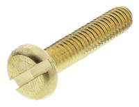 483-1549 RS PRO Slot M4 Pan Brass Machine Screws DIN 85 x 20.0mm