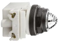 9001skp35lww9 Schneider Electric, Harmony 9001SK, Panel Mount White LED Pilot Light, 30mm Cutout, IP66, 24V ac/dc