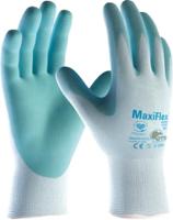 34824-10b ATG Maxiflex Active Light Blue Nylon, Spandex Nylon, Spandex Work Gloves, Size 10, NBR Coating