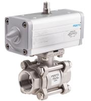 vzba-1-gg-63-t-22-f0405-v4v4t-pp30-r-90-c Festo Ball Valve type Pneumatic Actuated Valve, 63