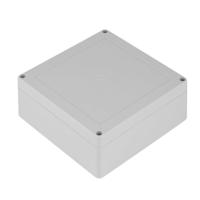 186-2282 RS PRO Grey Polycarbonate Enclosure, IP67, IK07, Grey Lid, 134.75 x 134.75 x 60.1mm