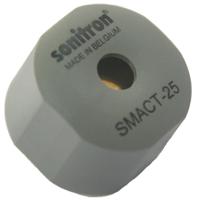 smact-25-p15 Sonitron 100dB Through Hole Continuous External Piezo Buzzer, 25 x 18mm, 0V ac Min, 30V ac Max