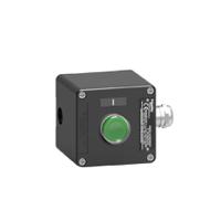 xawf100ex Schneider Electric Push Button Control Station - 1NO, 2 Cutouts, Green, IP65