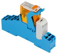 4cp282300060spa Finder 4C Series Interface Relay Module, DIN Rail Mount, 230V ac Coil, DPDT-2C/0, 2-Pole, 8A Load