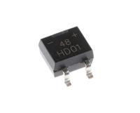 hd01-t Diodes Inc Bridge Rectifier, 800mA, 100V, 4-Pin