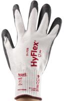 11735090 Ansell Hyflex White Nylon Work Gloves, Size 9, Polyurethane Coating