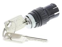 61-9210061-9220061-9230061-22010d EAO IP65 (Front); IP40 (Rear) Key Switch, 5 A @ 250 V ac 2-Way