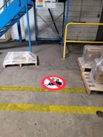 174-5993 PVC Forklift Forbidden Prohibition Sign