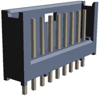 280508-2 TE Connectivity AMPMODU MOD II Series Straight Through Hole PCB Header, 9 Contact(s), 2.54 mm Pitch, 1 Row, Shrouded