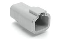 atp04-4p Amphenol Industrial, ATP Automotive Connector Socket Grey Cable Mount 4 Way, Crimp Termination ATP04-4P
