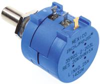 3590s-2-203l Bourns 3590 20kΩ Rotary Potentiometer 10-Turns 1-Gang Panel Mount, 3590S-2-203L
