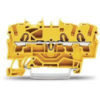 2002-1306 WAGO  TOPJOB S Series Yellow, 2.5mm², 1-Level, Push-In Cage Clamp Termination, ATEX, EAC Ex, IECEx