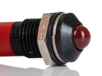 249-4331 RS PRO Red Panel Mount Indicator, 2V dc, 8mm Mounting Hole Size, Lead Wires Termination, IP67
