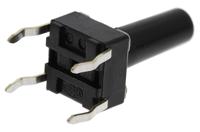 skhhdta010 Alps Alpine Black Stem Tactile Switch, SPST 50 mA @ 12 V dc 13mm Surface Mount