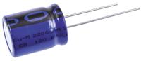 mal213655222e3 Vishay 2200μF Aluminium Electrolytic Capacitor 16V dc, Radial, Through Hole - MAL213655222E3