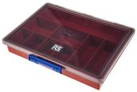 515-574 RS PRO 9 Cell Red PP Compartment Box, 43mm x 240mm x 195mm