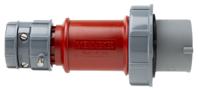 3809 MENNEKES, PowerTOP IP67 Red Cable Mount 4P Industrial Power Plug, Rated At 16A, 400 V