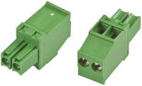 1986371-2 TE Connectivity, 3.5mm Pitch, 2 Way, Pluggable Terminal Block, Plug, Cable Mount, Screw Down Termination,
