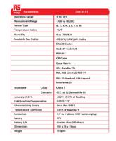 204-8411 RS PRO Thermocouple Barcode Scanning Digital Thermometer for HVAC, Industrial Use, E, J, K, N, R, S, T Probe, 1