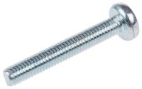 560-625 RS PRO Pozi M3 Pan Steel Machine Screws DIN 7985 x 20.0mm