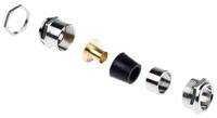 5200354052005140 Lapp SKINDICHT Series Metallic Nickel Plated Brass Cable Gland, PG21 Thread, 14mm min., 15.8mm max., IP68