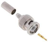 j01000a1256 Telegartner, Plug Cable Mount BNC Connector, 50Ω, Crimp Termination, Straight Body