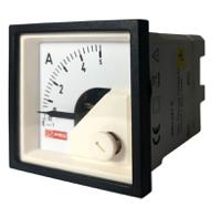 186-2412 RS PRO Analogue Panel Ammeter 5 (Input, Scale)A AC, 45mm x 45mm, 1 % Moving Iron