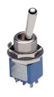 5637mab APEM Toggle Switch, Panel Mount, Momentary-Off-Momentary, 1P, Solder Lug Terminal, 125V ac