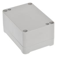 186-2267 RS PRO Grey ABS Enclosure, IP65, IK09, Grey Lid, 70 x 50 x 36.75mm