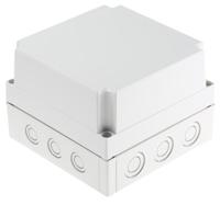pcm-175125-g-enclosure Fibox Grey Polycarbonate Enclosure, IP66, IP67, Grey Lid, 180 x 180 x 125mm