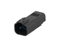 1-2356631-4 TE Connectivity, Superseal Pro Automotive Connector Plug Black Cable Mount 3 Way, Cable Termination