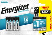 7638900437522 Energizer MAX PLUS Alkaline, Zinc Manganese Dioxide AAA Batteries 1.5V