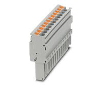 3209976 Phoenix Contact, PP-H 2.5/12, 12 Way, Pluggable Terminal Block, Plug, Push In Termination,